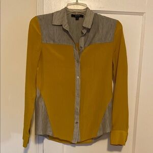 🎀 5/$20 🎀 Suno Yellow and Gray button down shirt size 0